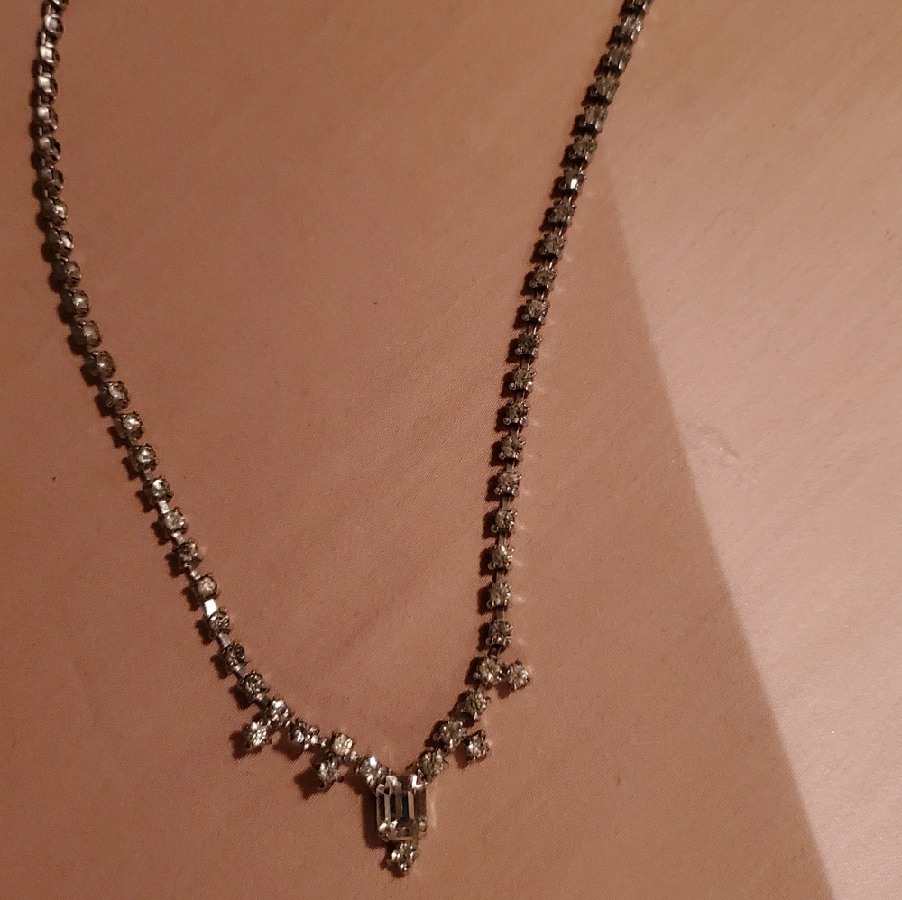 Necklace is costume jewelry for prom etc..